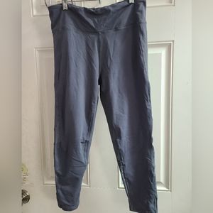 Mono B Dark Grey Mesh Yoga Leggings Size Large